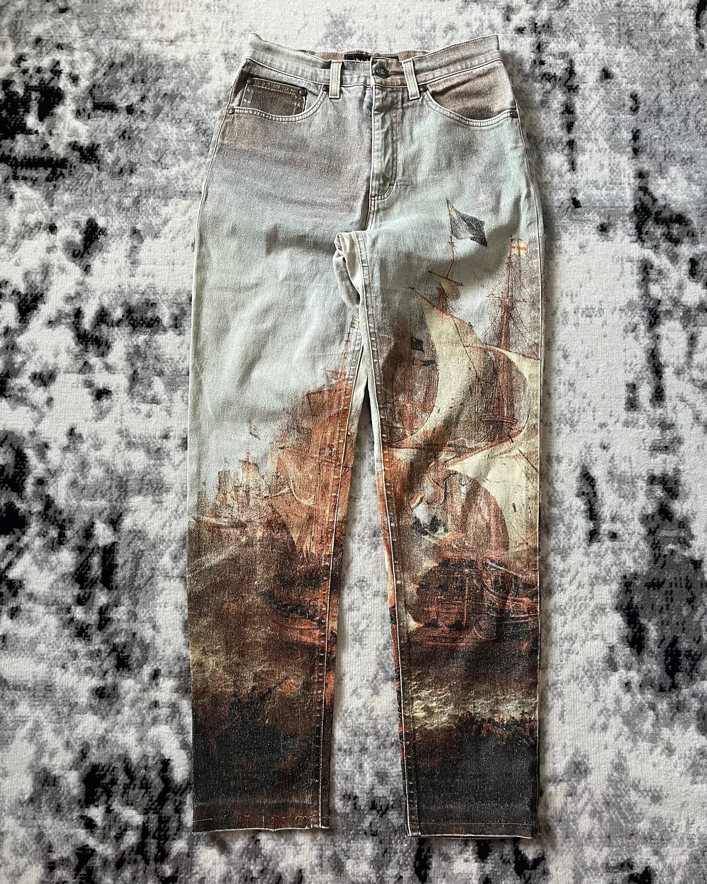 FW94 Roberto Cavalli Renaissance Naval War Pants (XS)