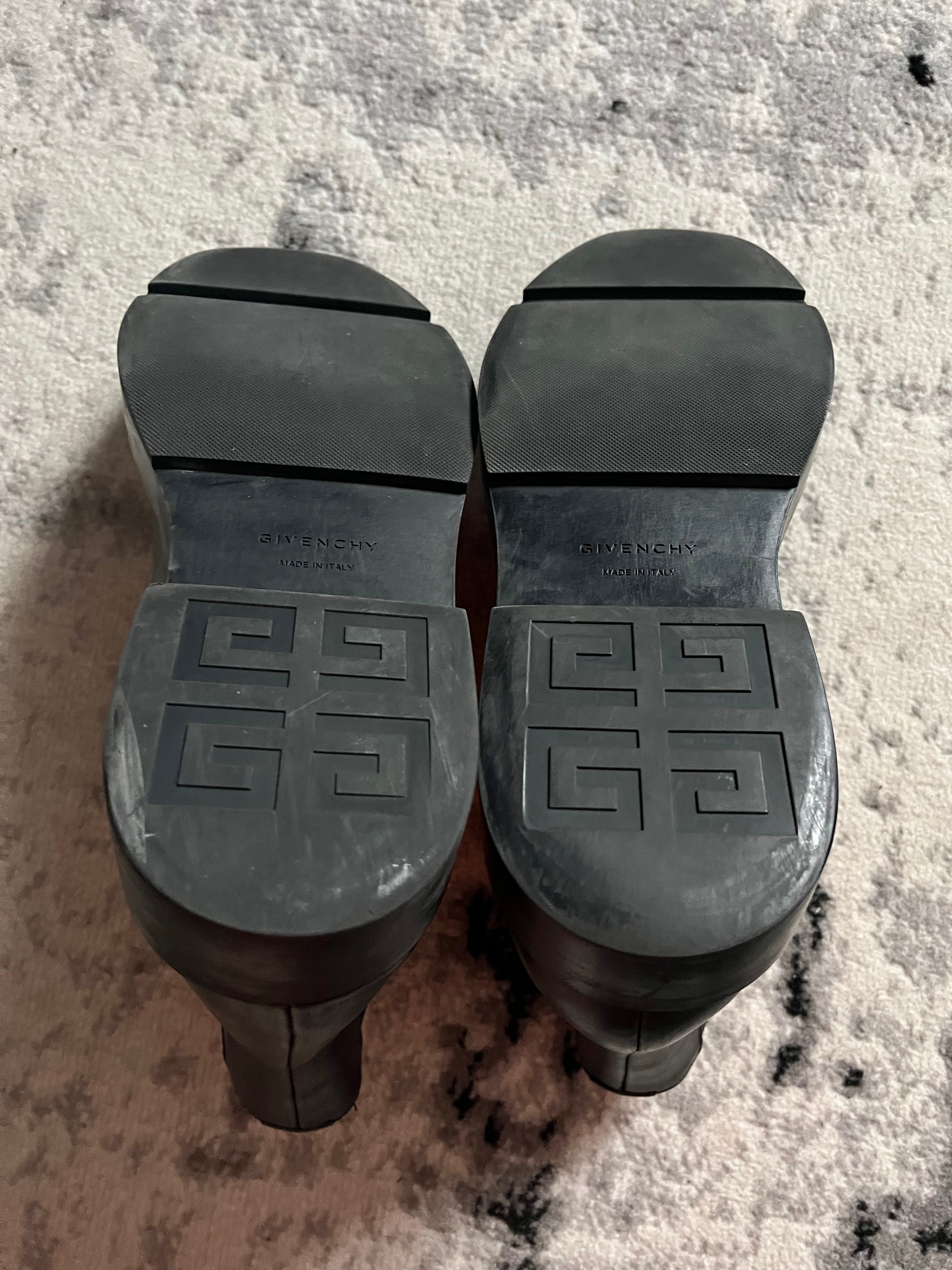 Givenchy Blu Barrett Leather Boots (45eu/us11)