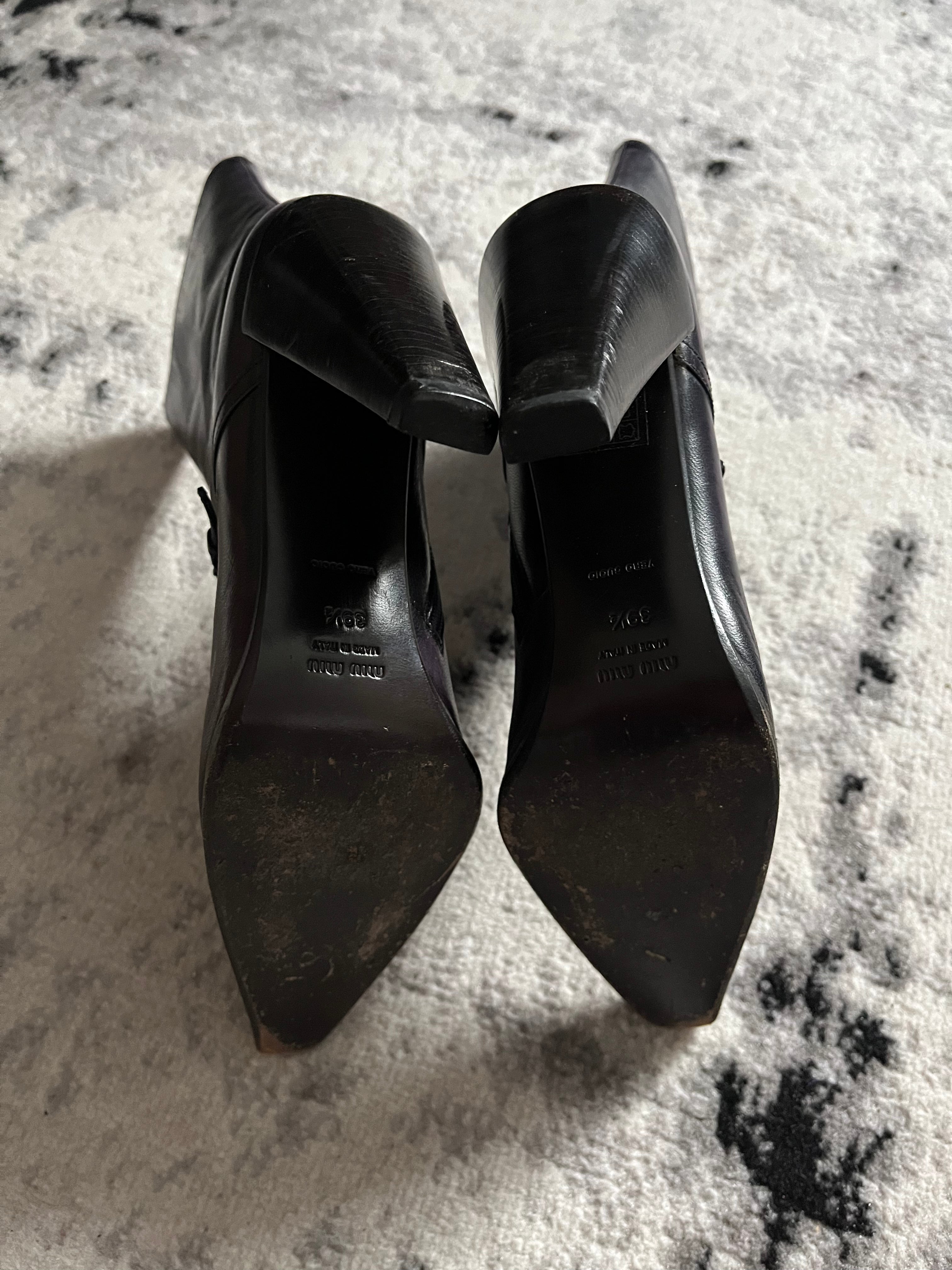 ミュウミュウ スペクトラム パープル ヒール (39,5eu/us7)