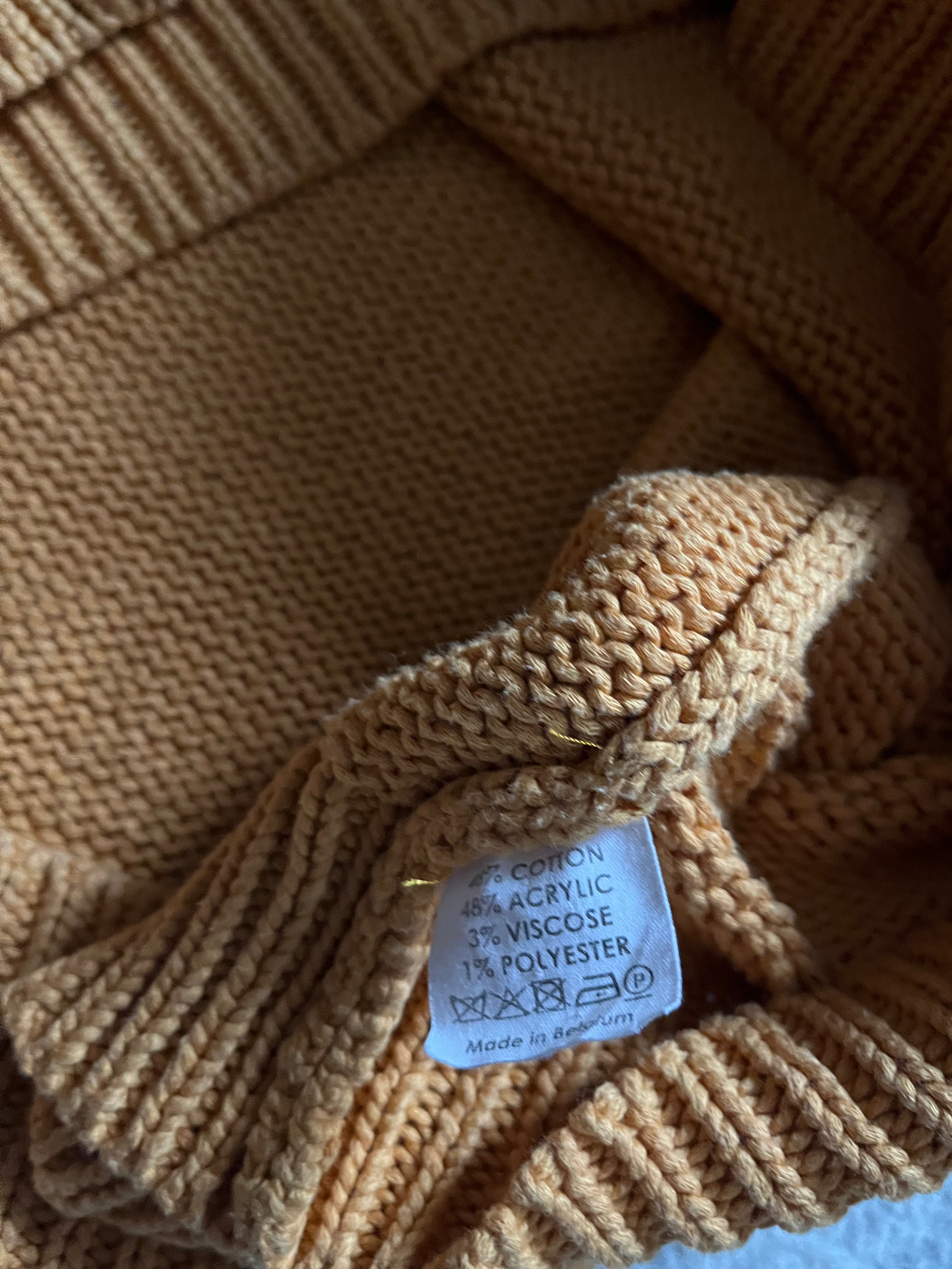 SS2020 Dries Van Noten Orange Star Galaxy Sweater