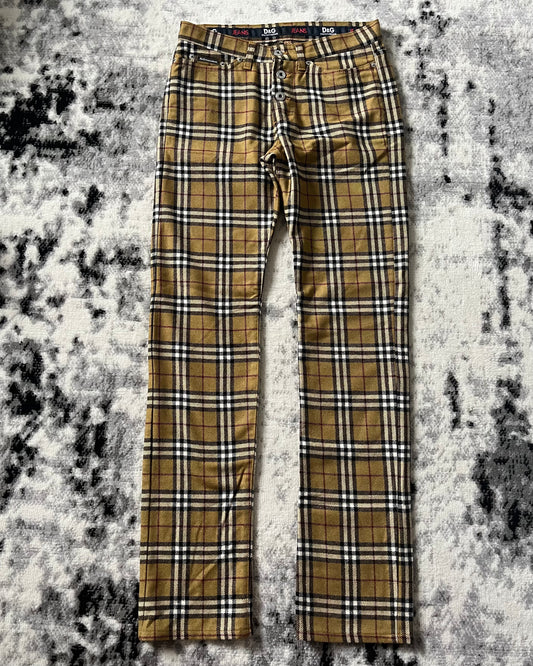 00s Dolce & Gabbana Tartan Pants (S)