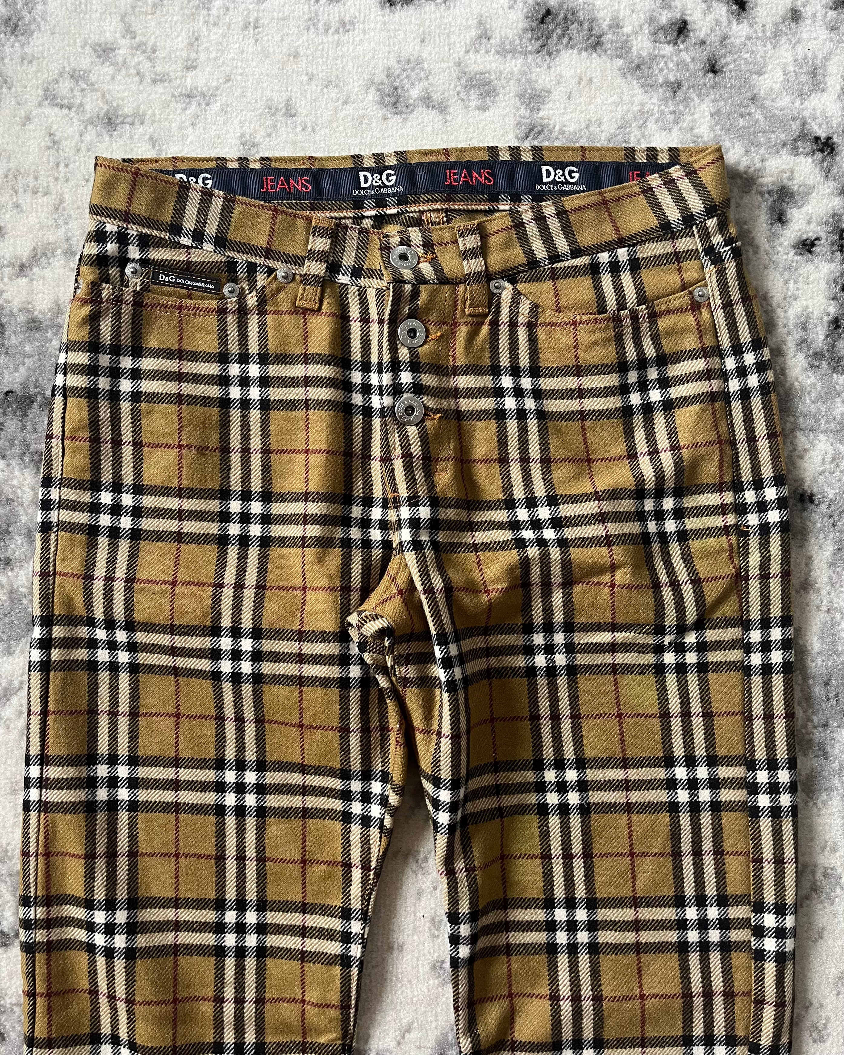 00年代 ドルチェ&amp;ガッバーナ タータンパンツ(S)