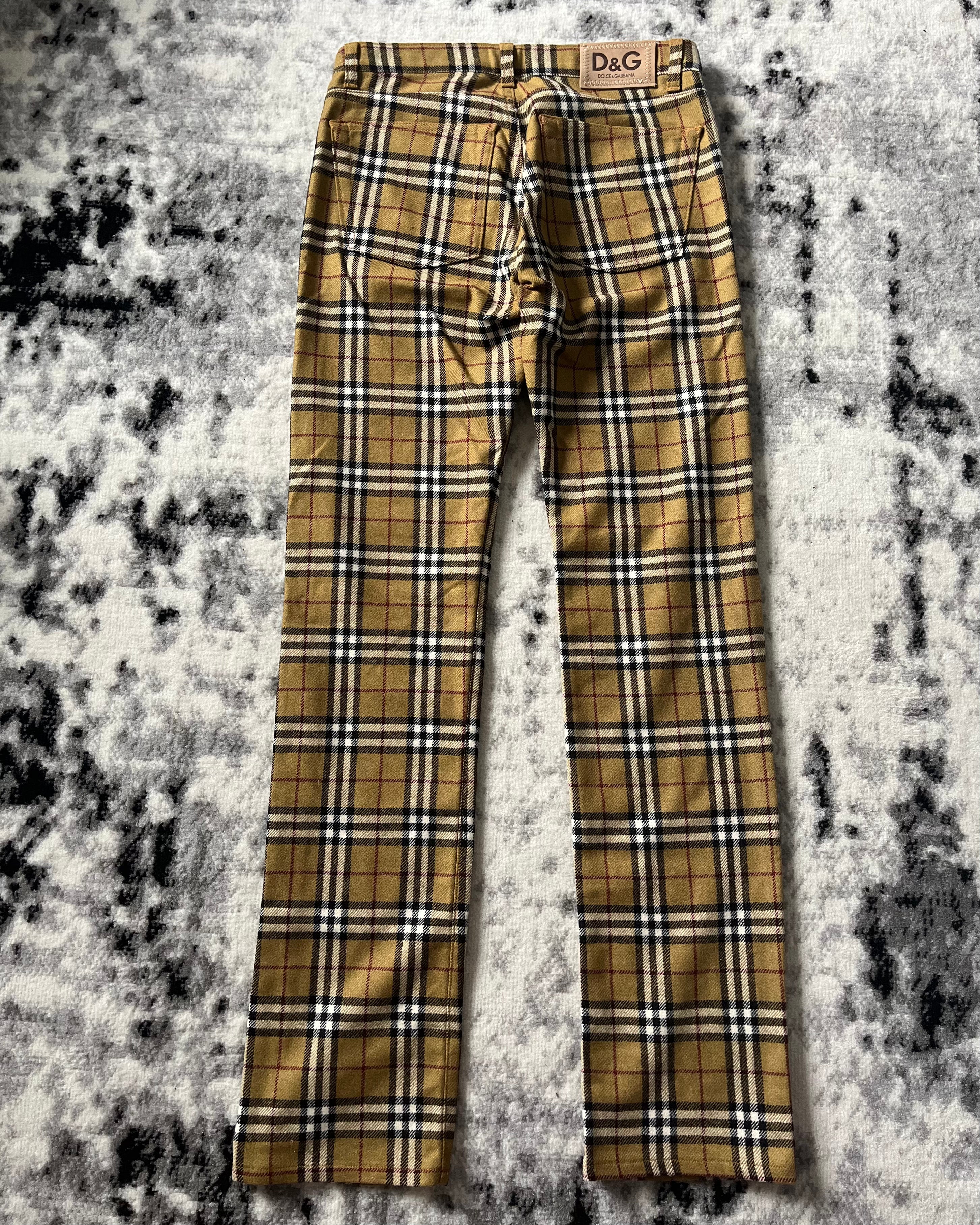 00年代 ドルチェ&amp;ガッバーナ タータンパンツ(S)