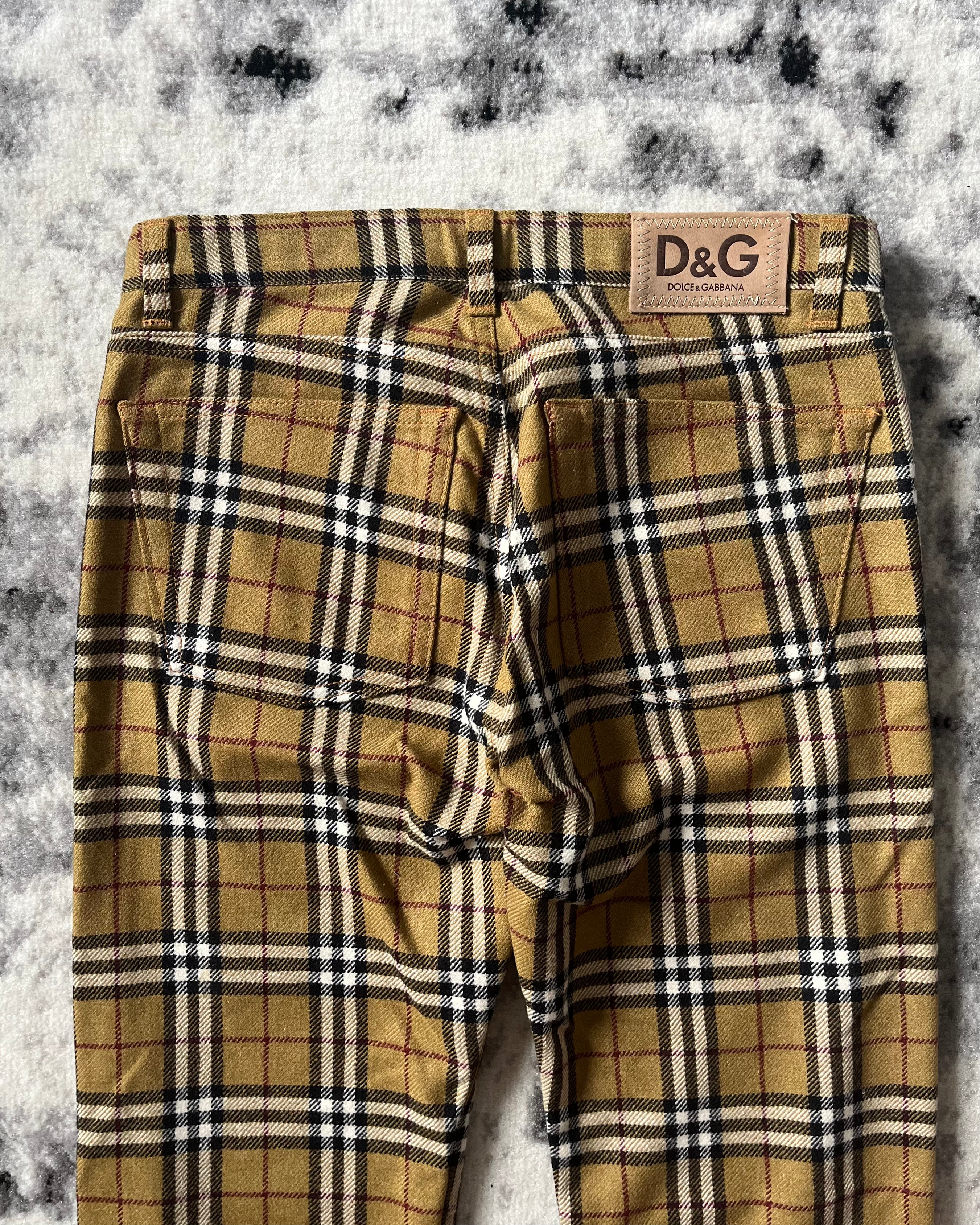 00年代 ドルチェ&amp;ガッバーナ タータンパンツ(S)
