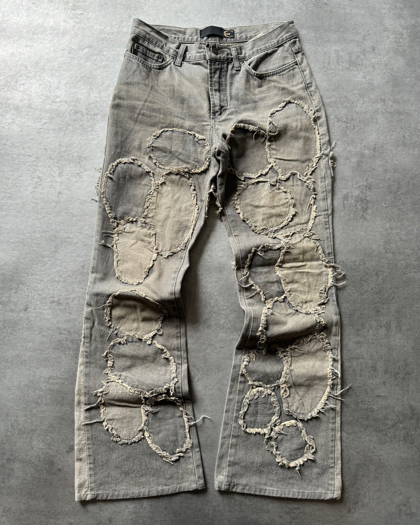 2000s Cavalli Smooth Relief Patch Jeans (XS/S)