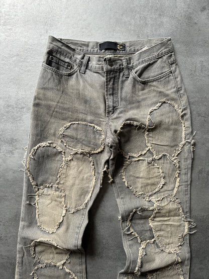 2000s Cavalli Smooth Relief Patch Jeans (XS/S)