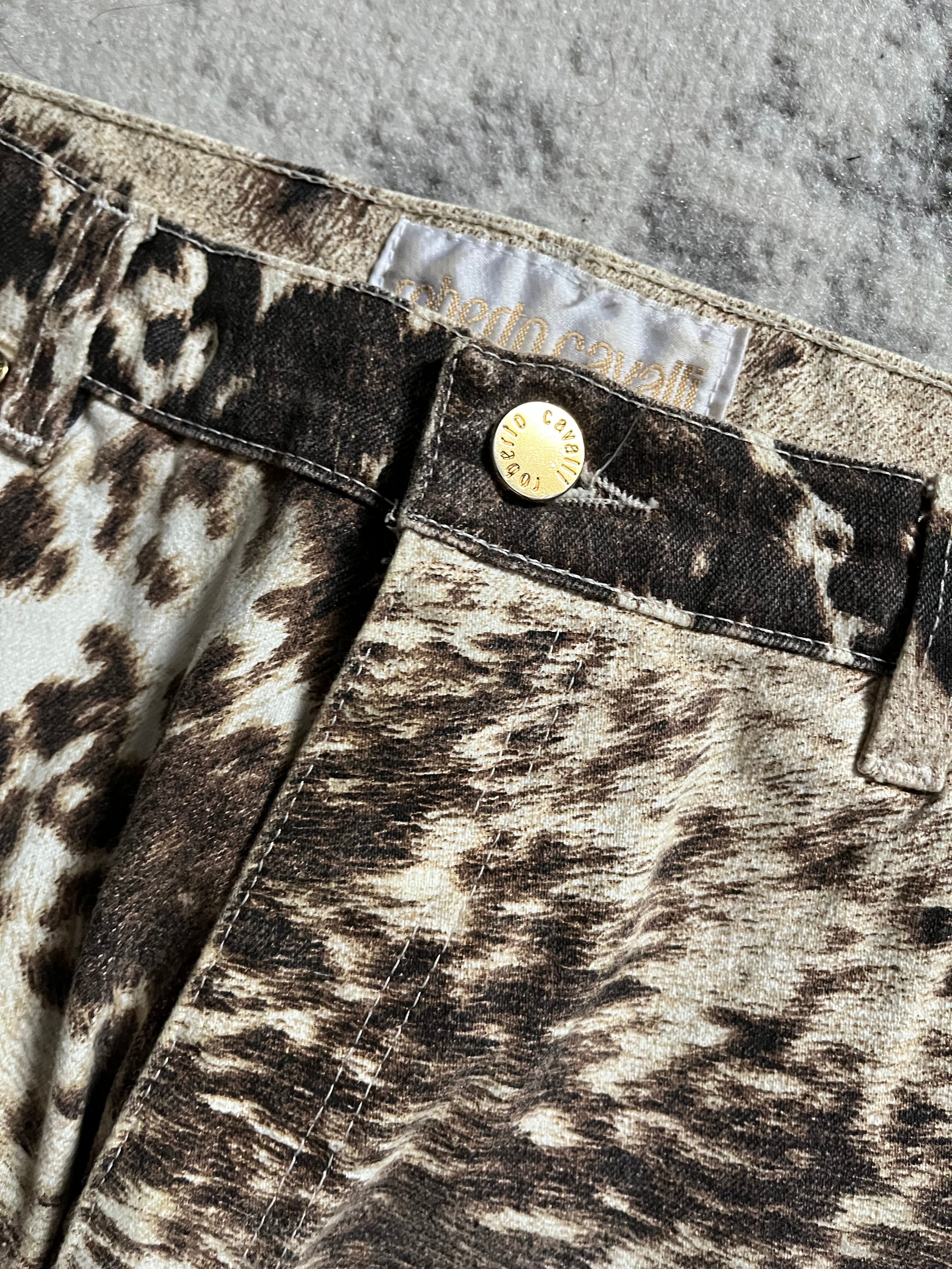 FW1999 Roberto Cavalli Furry Cawprint Movement Pants (M)