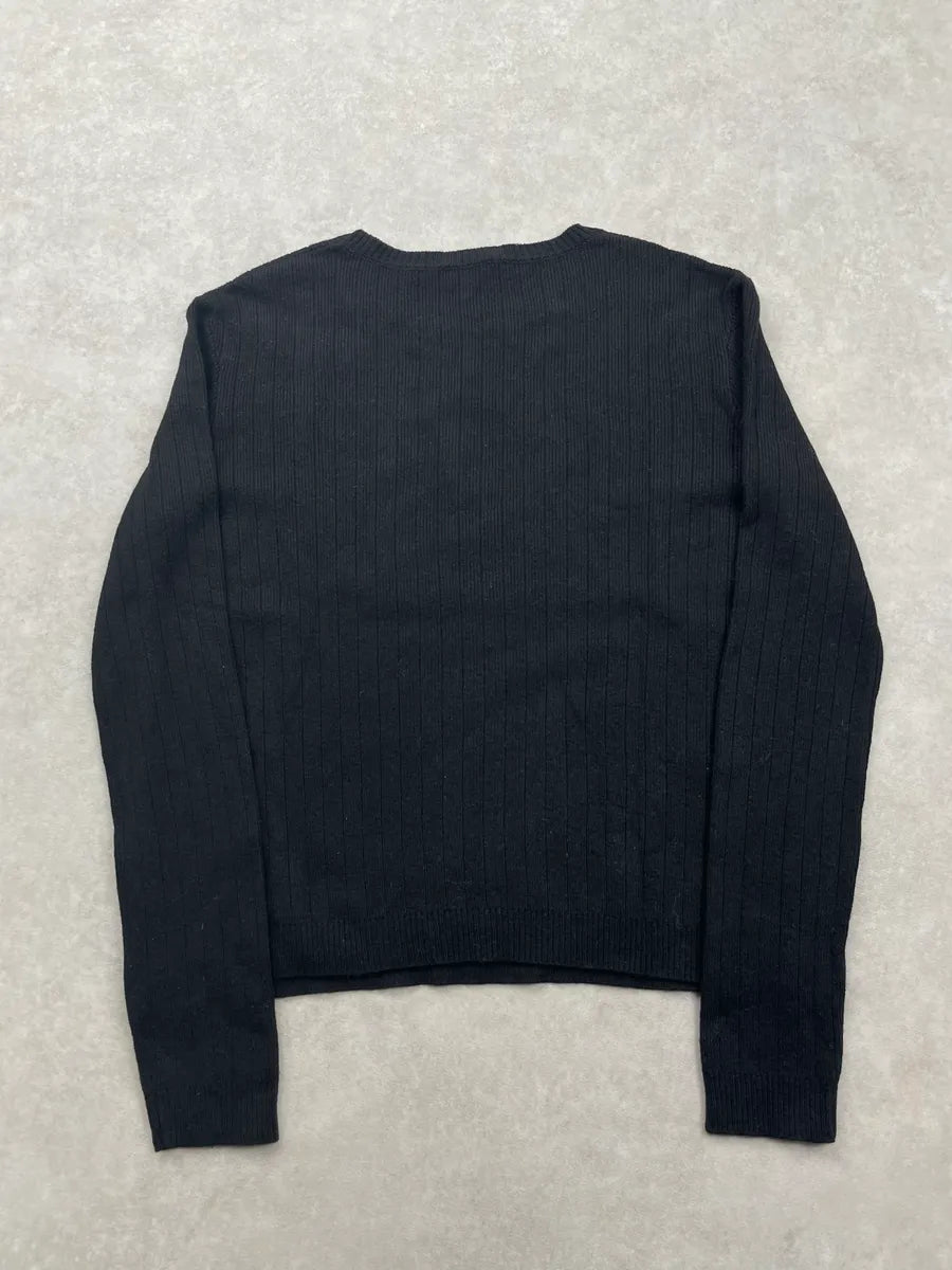 Valentino Black Wool Sequined Bird Sweater eAACRwlv 4