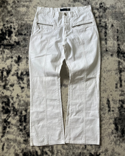 SS2004 Cavalli White Symetrical Pants (M)