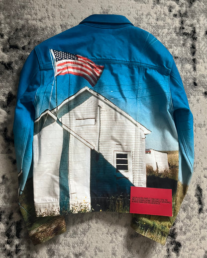 Calvin Klein 205W39NYC American Landscape Denim Trucker Jacket (M)