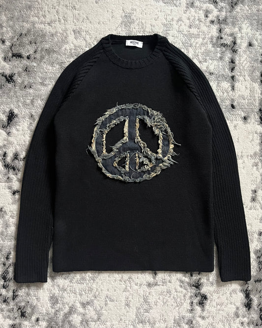 Moschino Peace and Love Black Sweater (M)