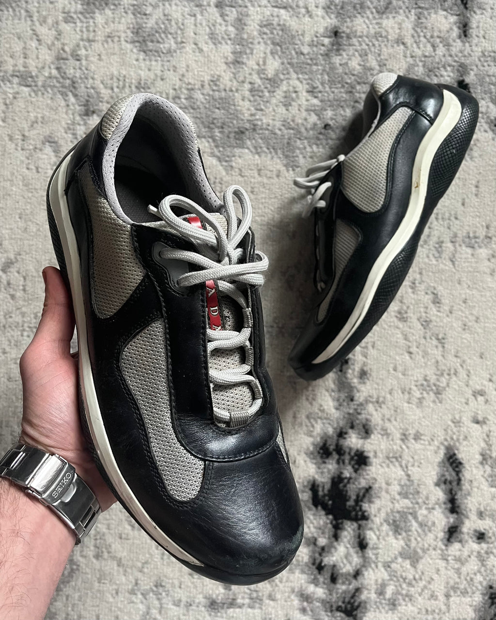 Prada America's Cup Black & White (42eu/us8.5)