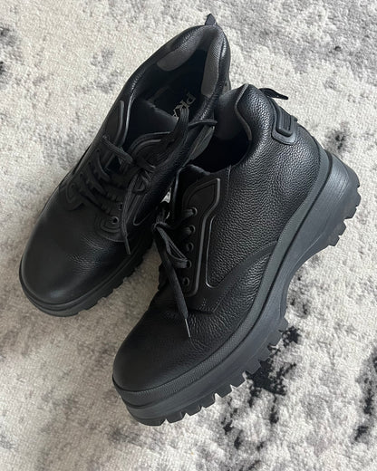 Prada Premium Black Leather Boots (42eu/us8,5)