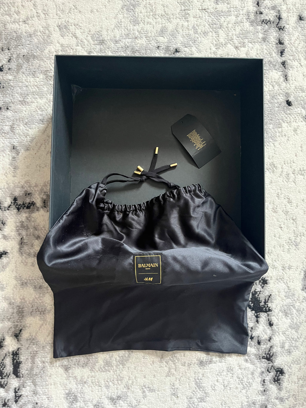 AW2015 Balmain x H&amp;M ブラック レザー ブーツ (45eu/us11,5)