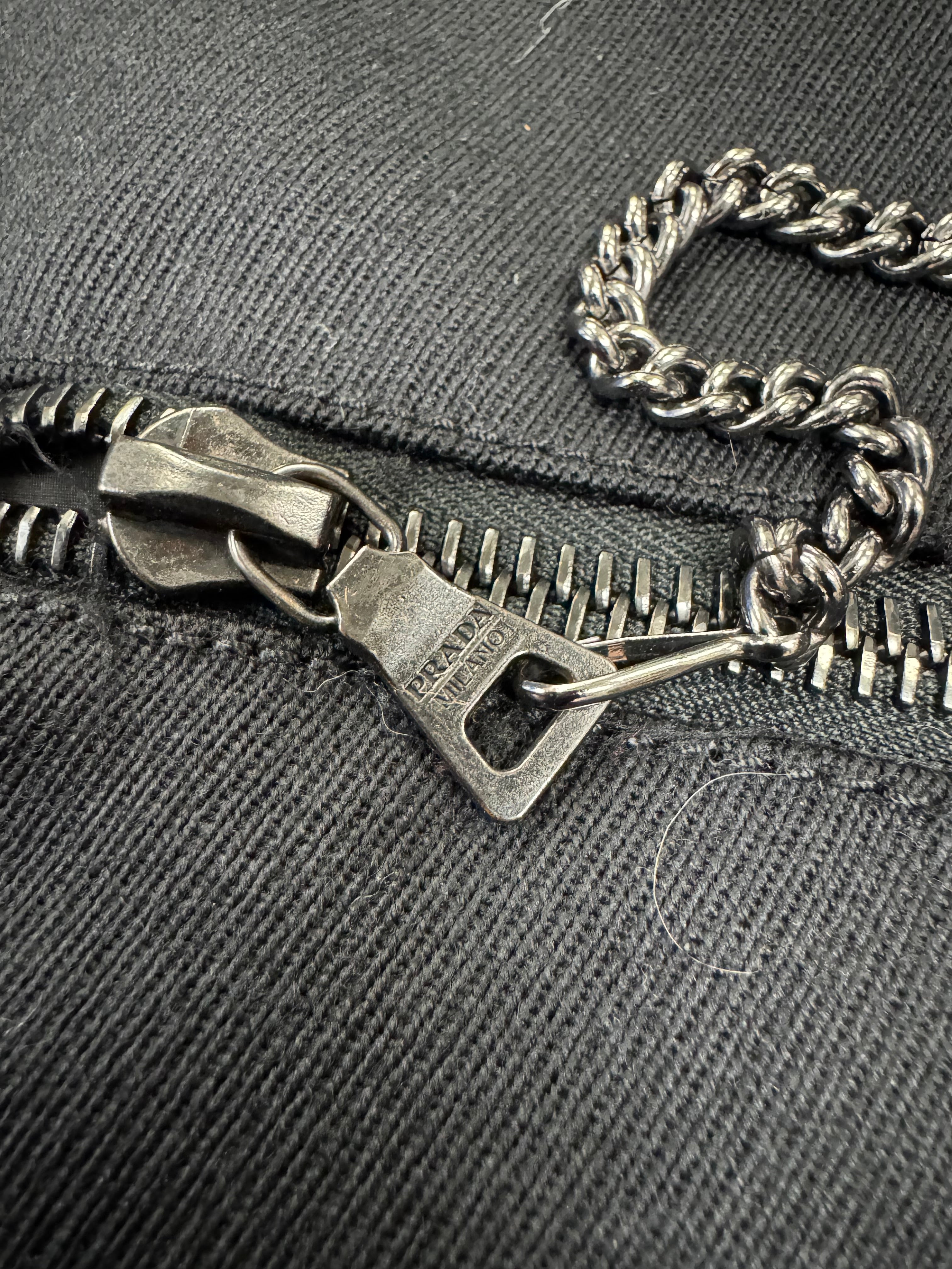 2000s Prada Black Wool Trench Coat (OS)