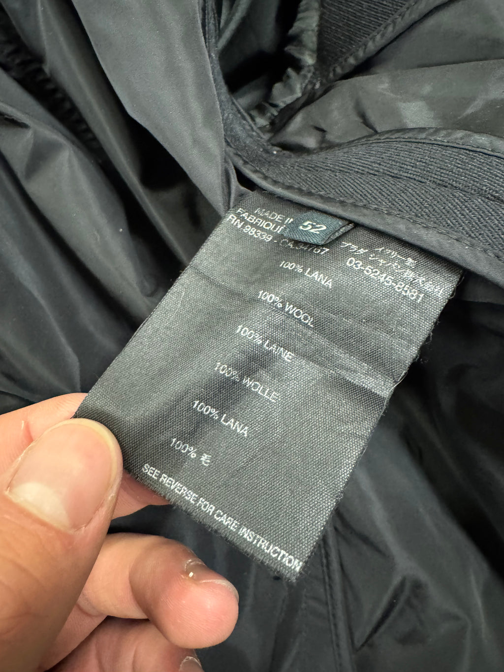 2000s Prada Black Wool Trench Coat (OS)