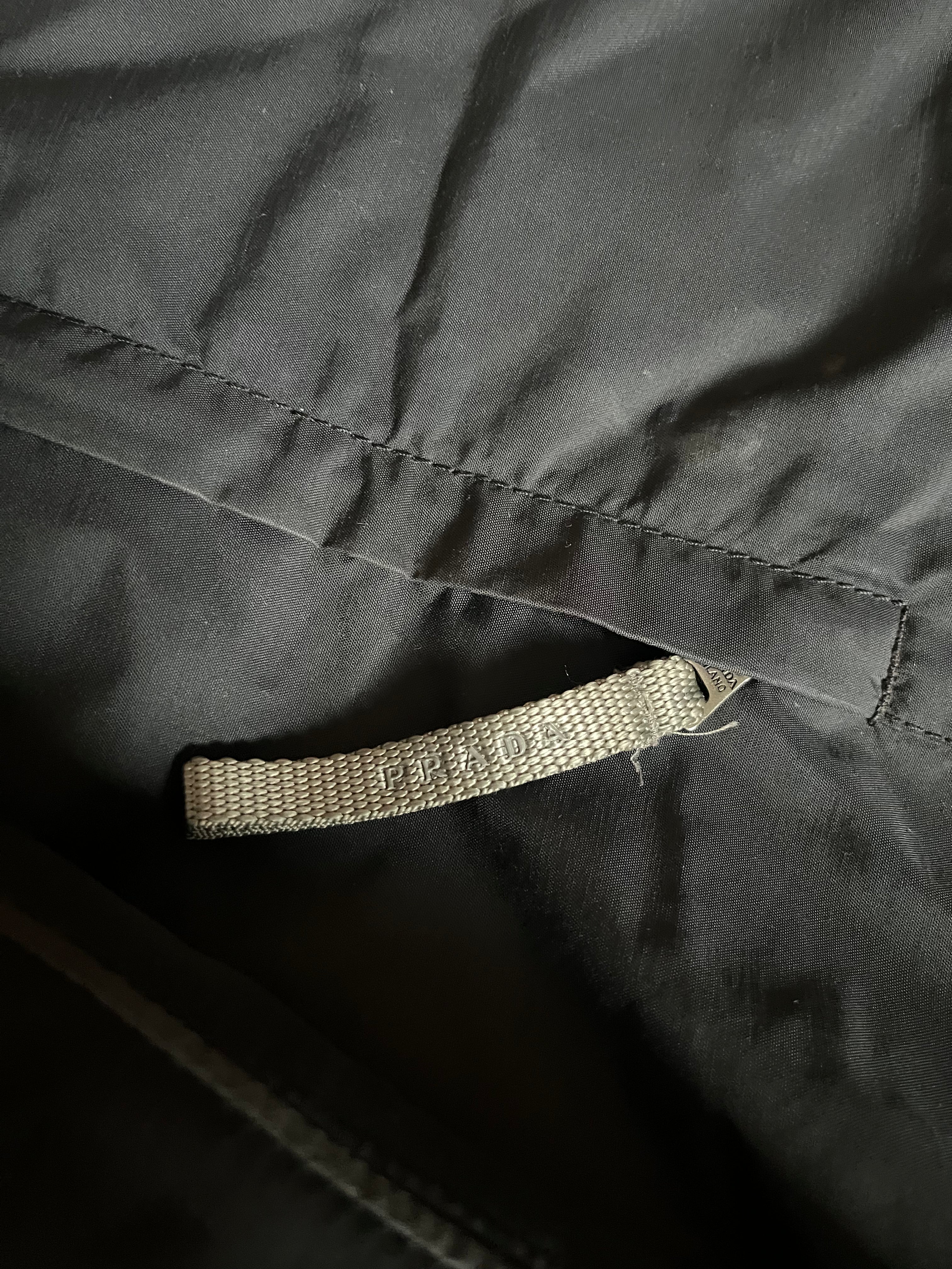 プラダ ブラック ウィンター ナイロン ジャケット (L)