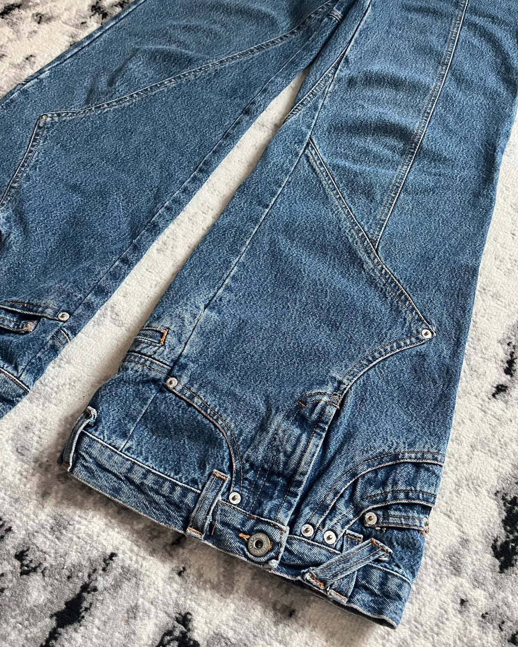 2003AW ドルチェ＆ガッバーナ フレアトロンプルイユジーンズ (S)