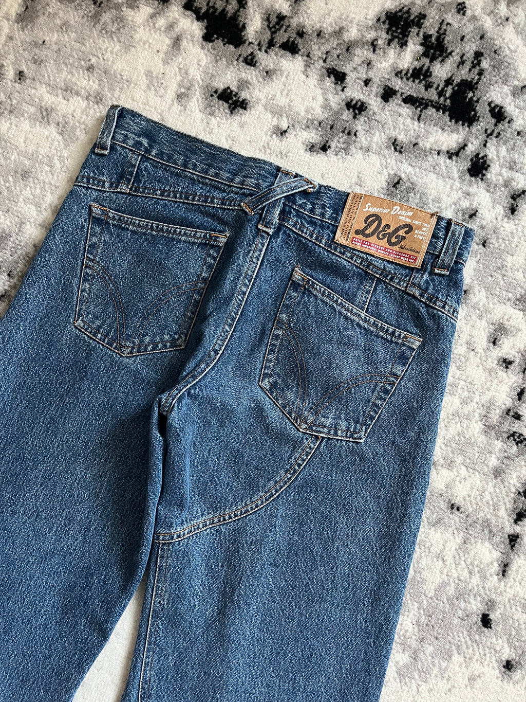 2003AW ドルチェ＆ガッバーナ フレアトロンプルイユジーンズ (S)