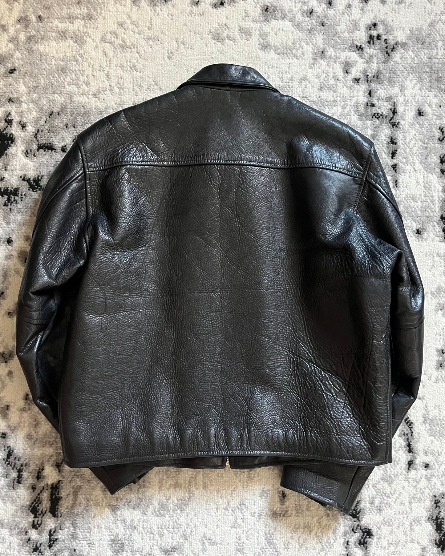 90s Moschino Premium Biker Leather Jacket (L)