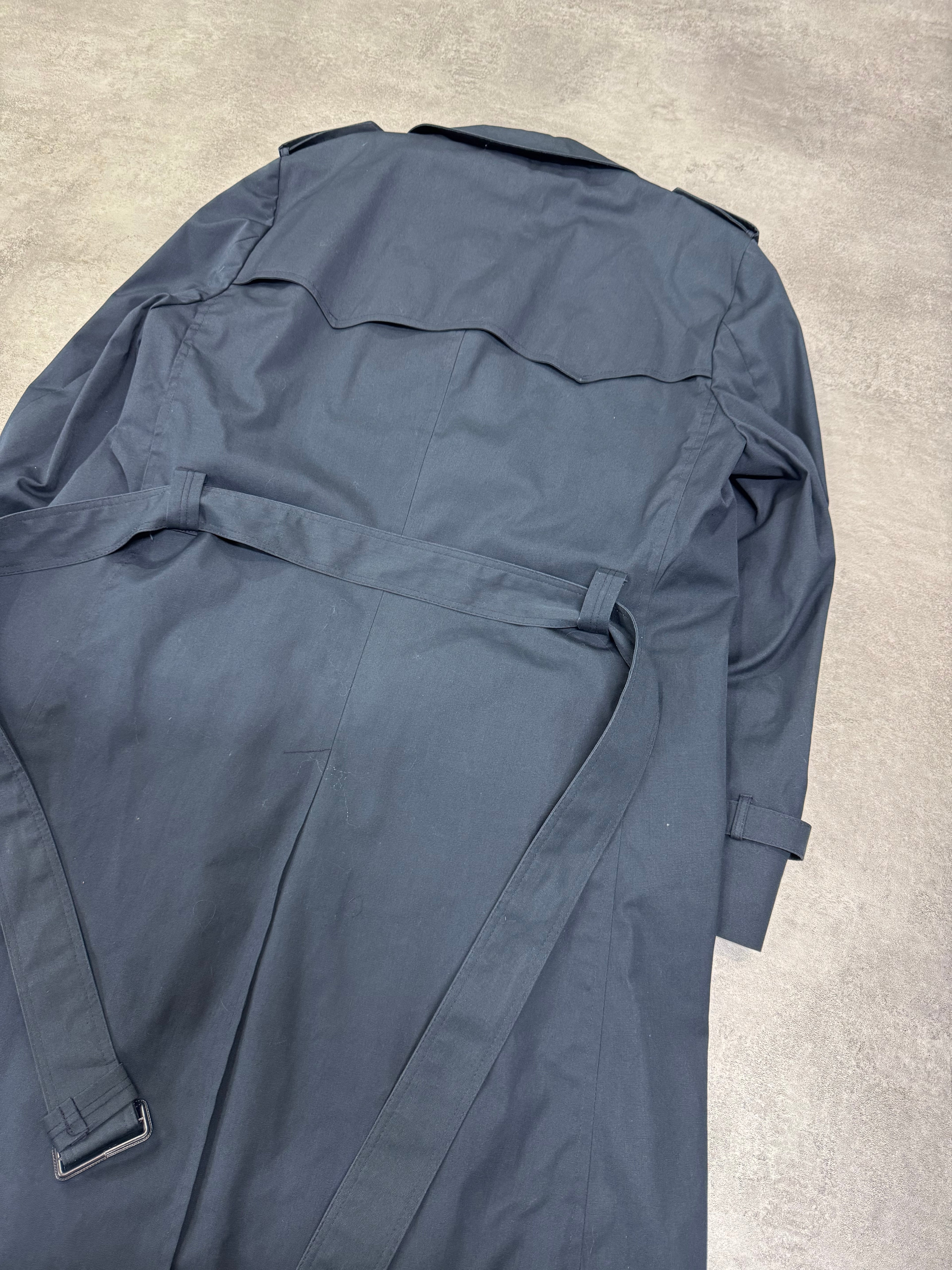 1980s Christian Dior Navy Trench Coat (M/L)