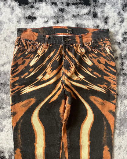 SS2002 Cavalli Pumpkin Psycho Hallucination Pants (S)