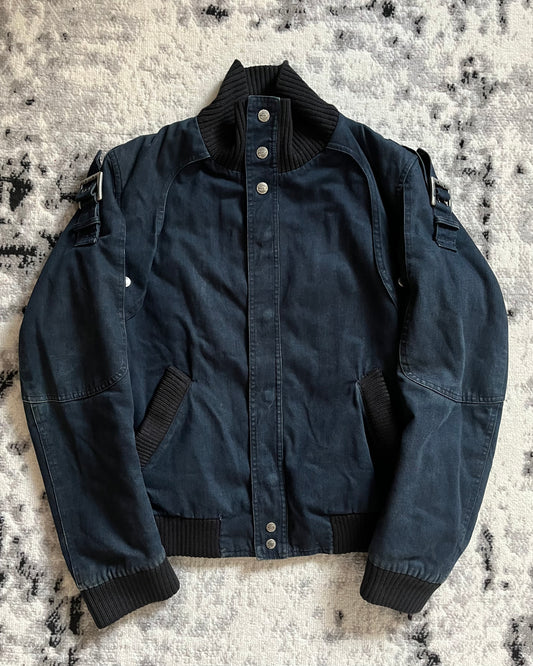 FW2004 Cavalli Astro Biker Navy Jacket (M/L)