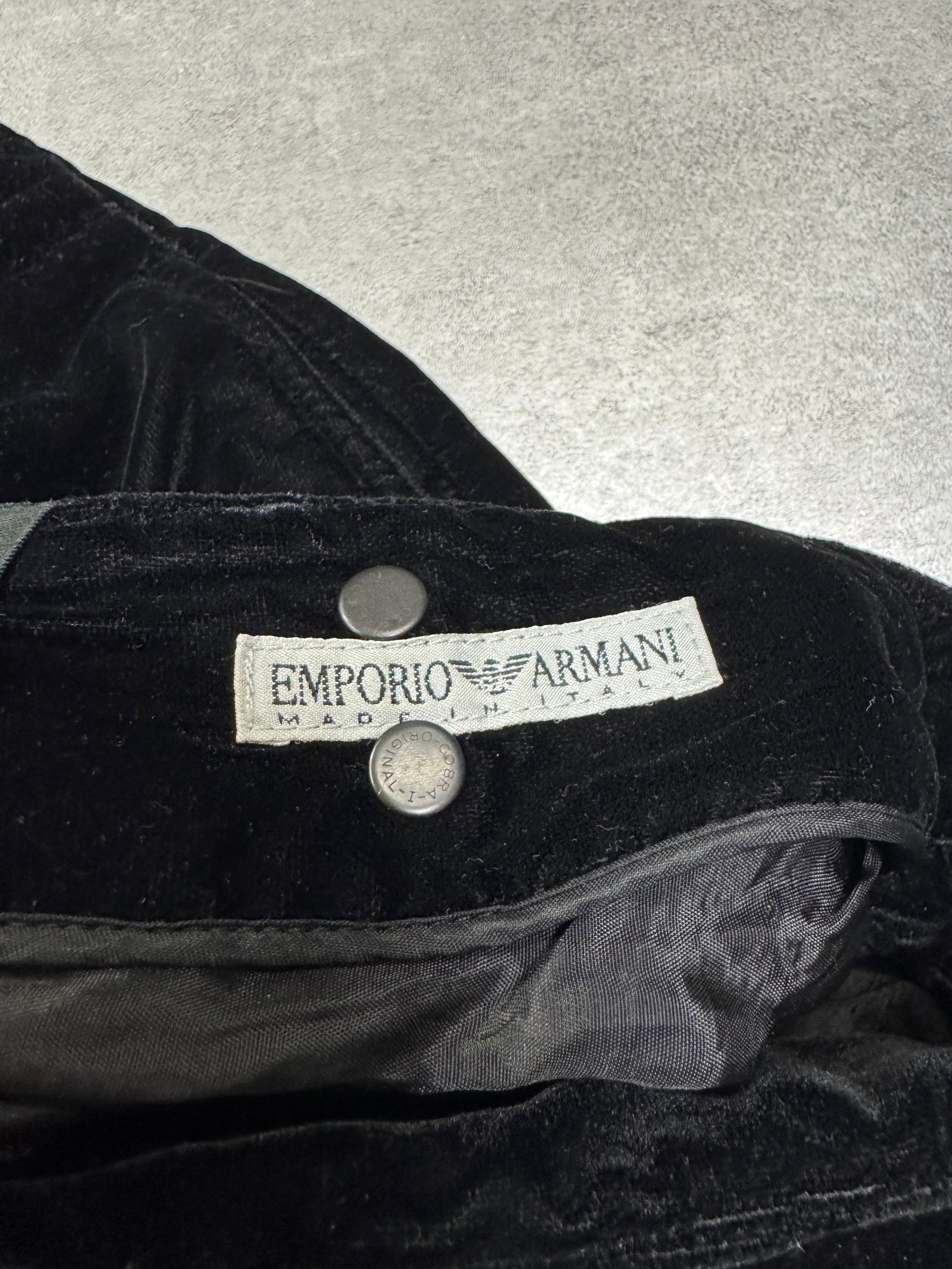 AW2000 Emporio Armani Black Sleek Pants (S/M)