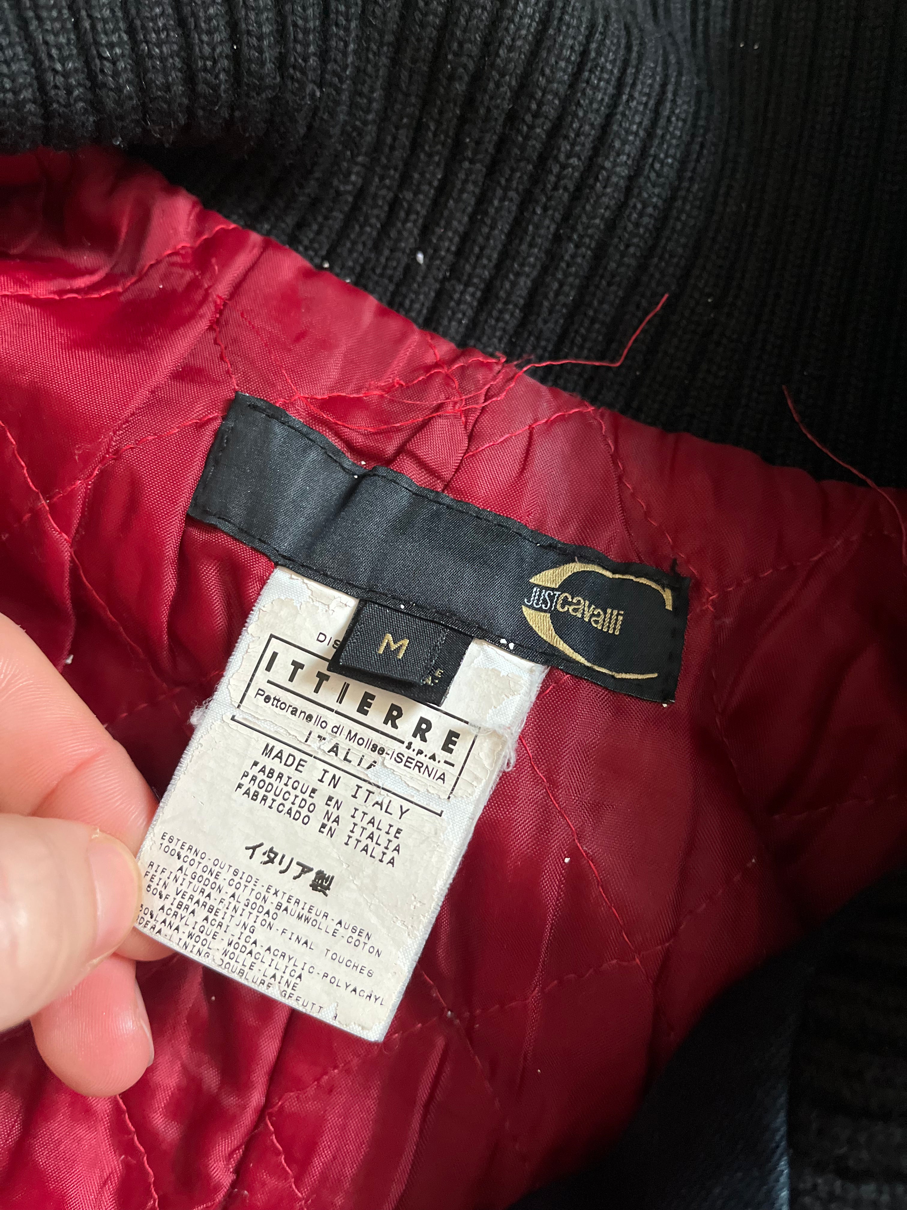 2004FW カヴァリ アストロバイカー ネイビー ジャケット (M/L)