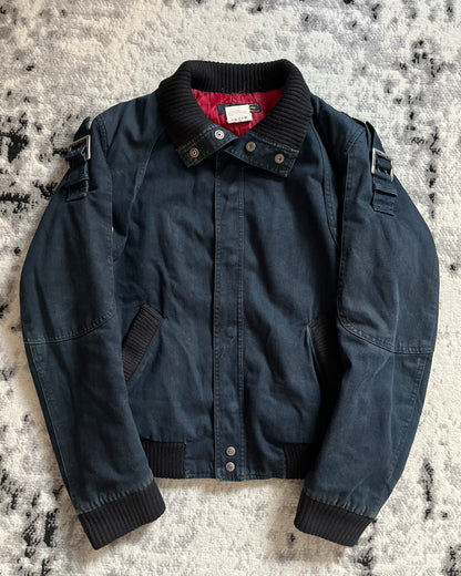 FW2004 Cavalli Astro Biker Navy Jacket (M/L)