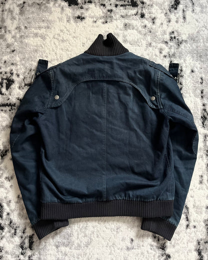 FW2004 Cavalli Astro Biker Navy Jacket (M/L)