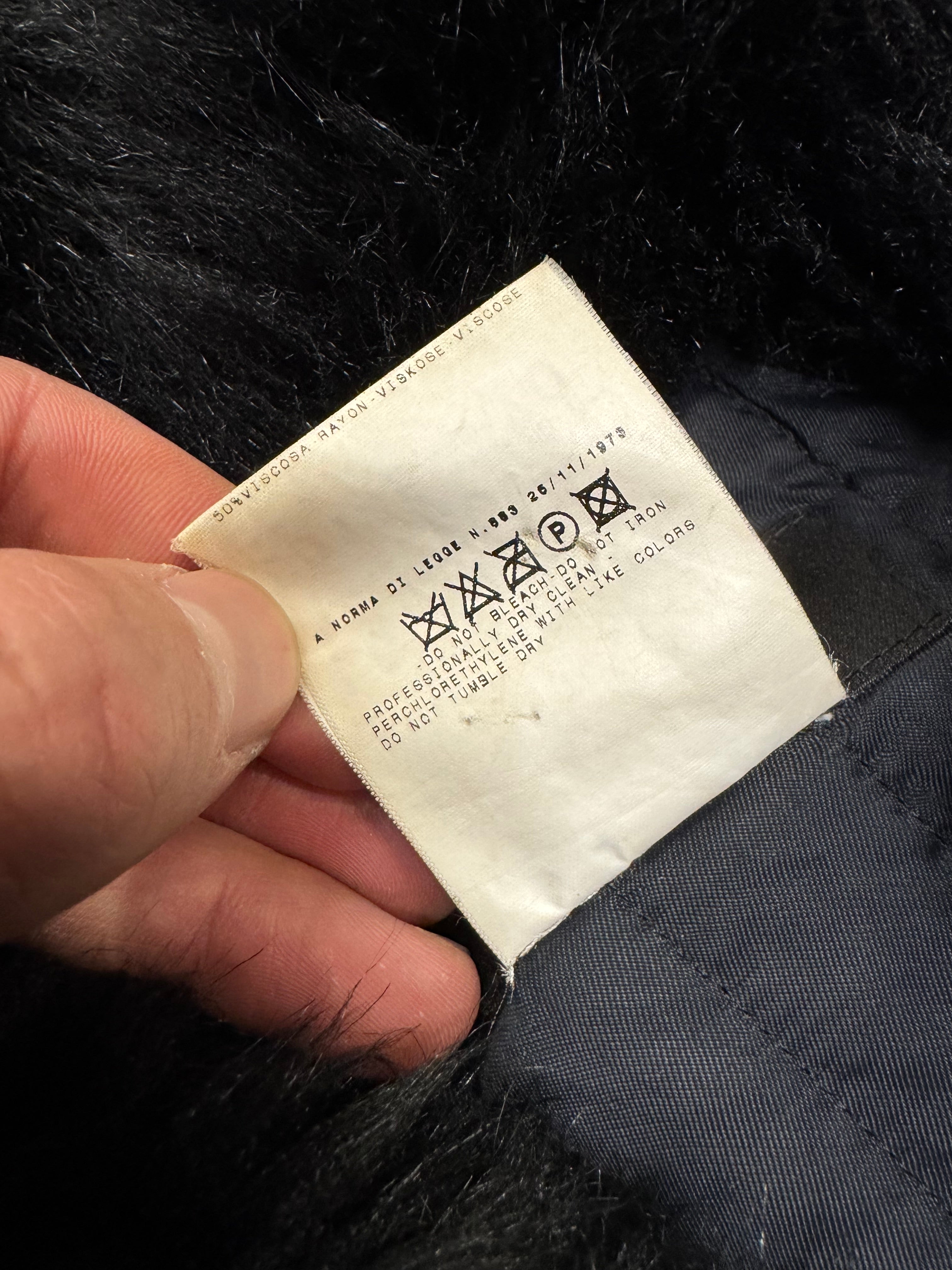 2000s Gianfranco Ferré Faux-Fur Black Jacket (OS)