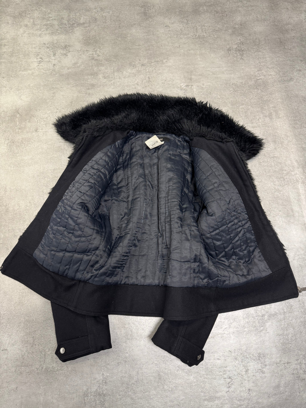 2000s Gianfranco Ferré Faux-Fur Black Jacket (OS)