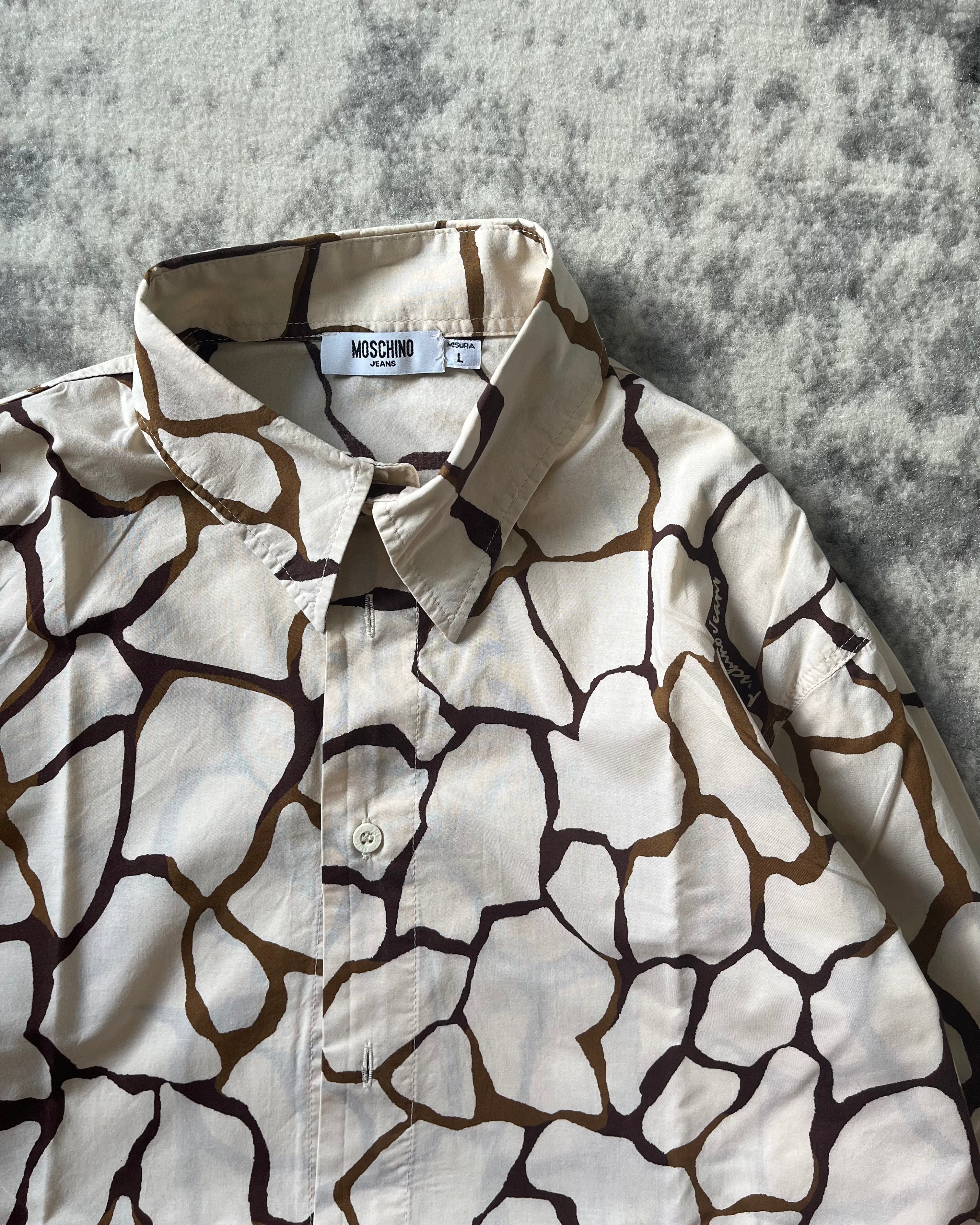 00s モスキーノ 気まぐれシック デコンストラクション シャツ (L)