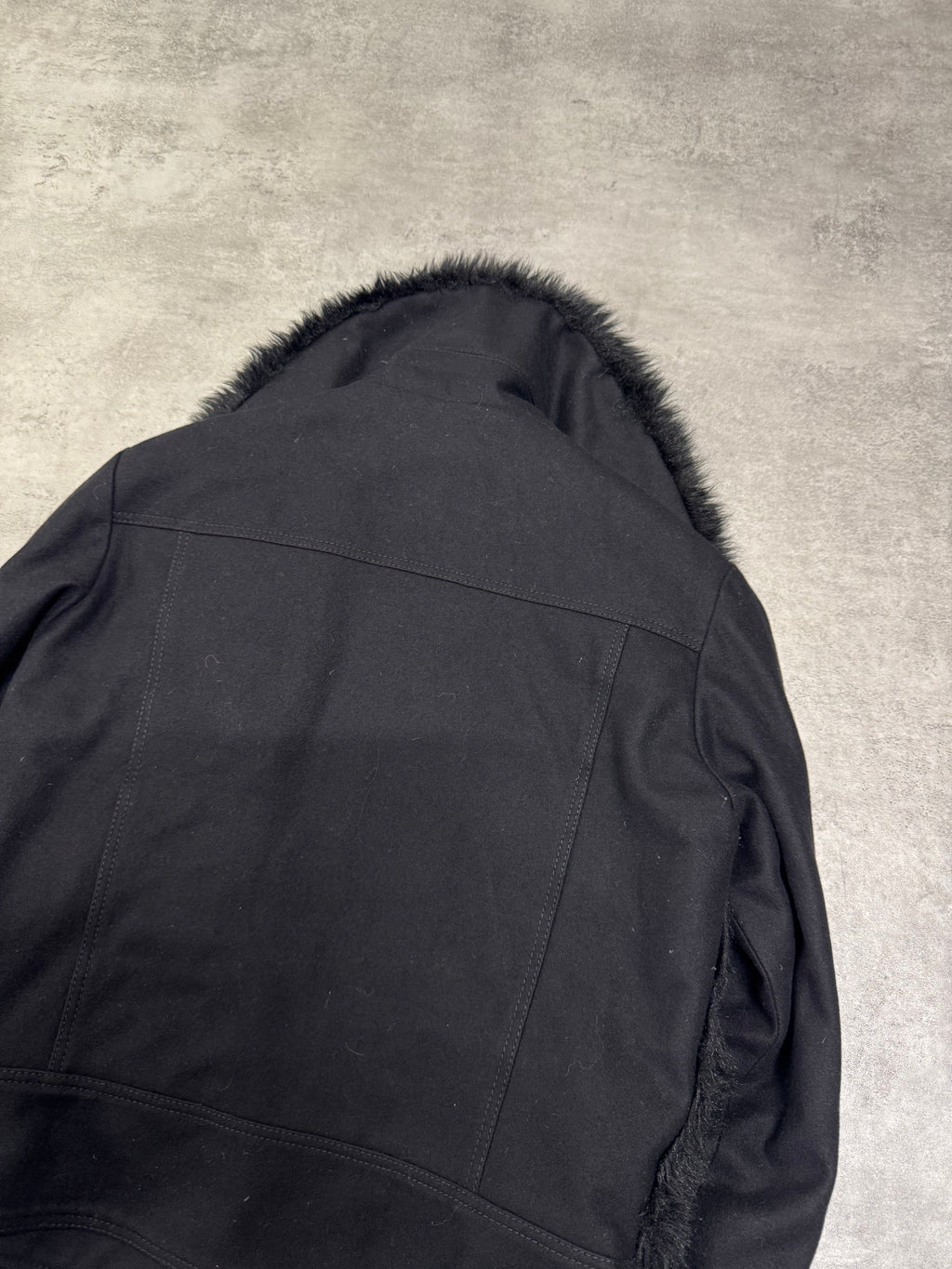 2000s Gianfranco Ferré Faux-Fur Black Jacket (OS)