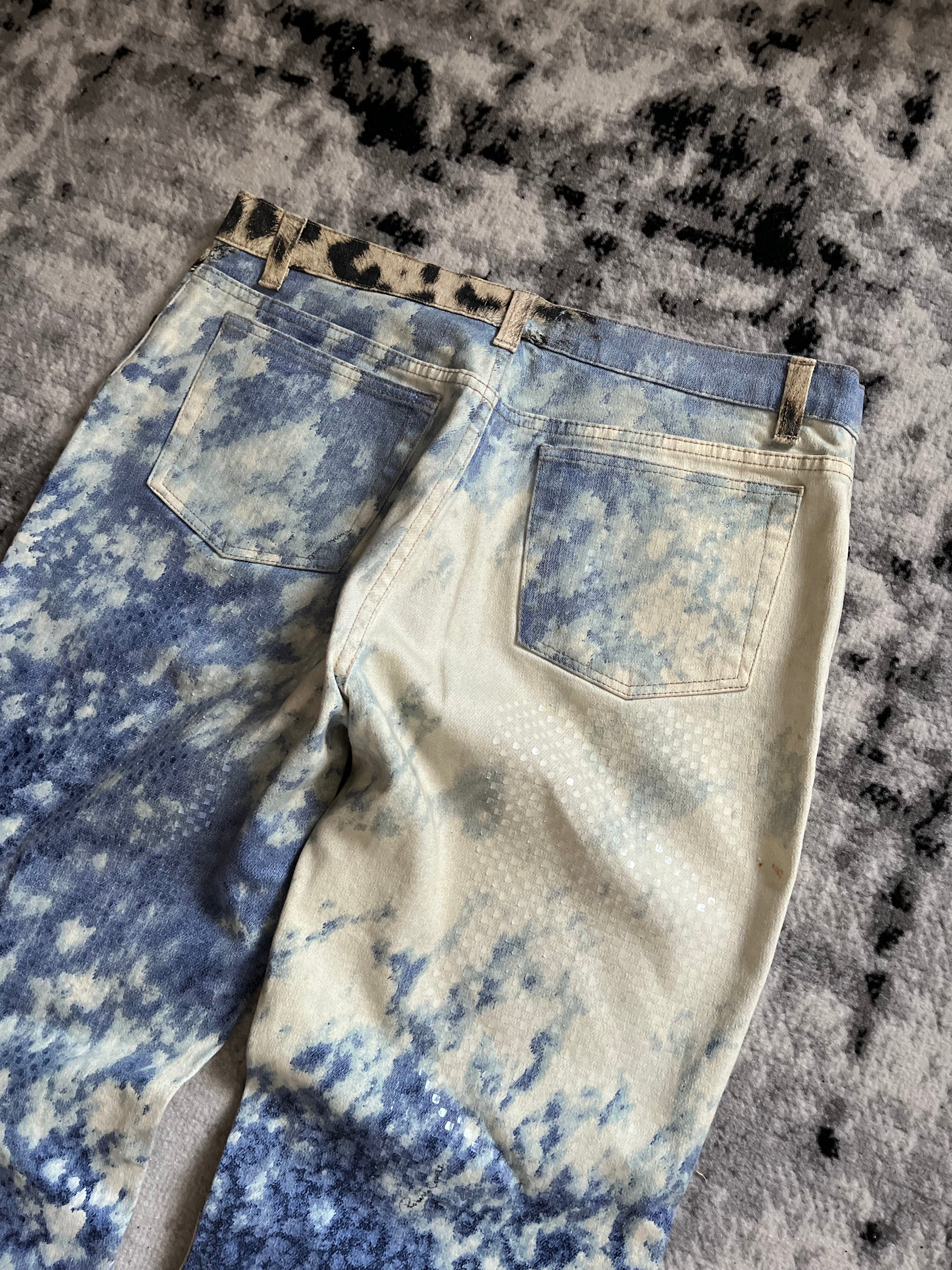 Roberto Cavalli Jaguar Ocean Exploration Pants (M/L)