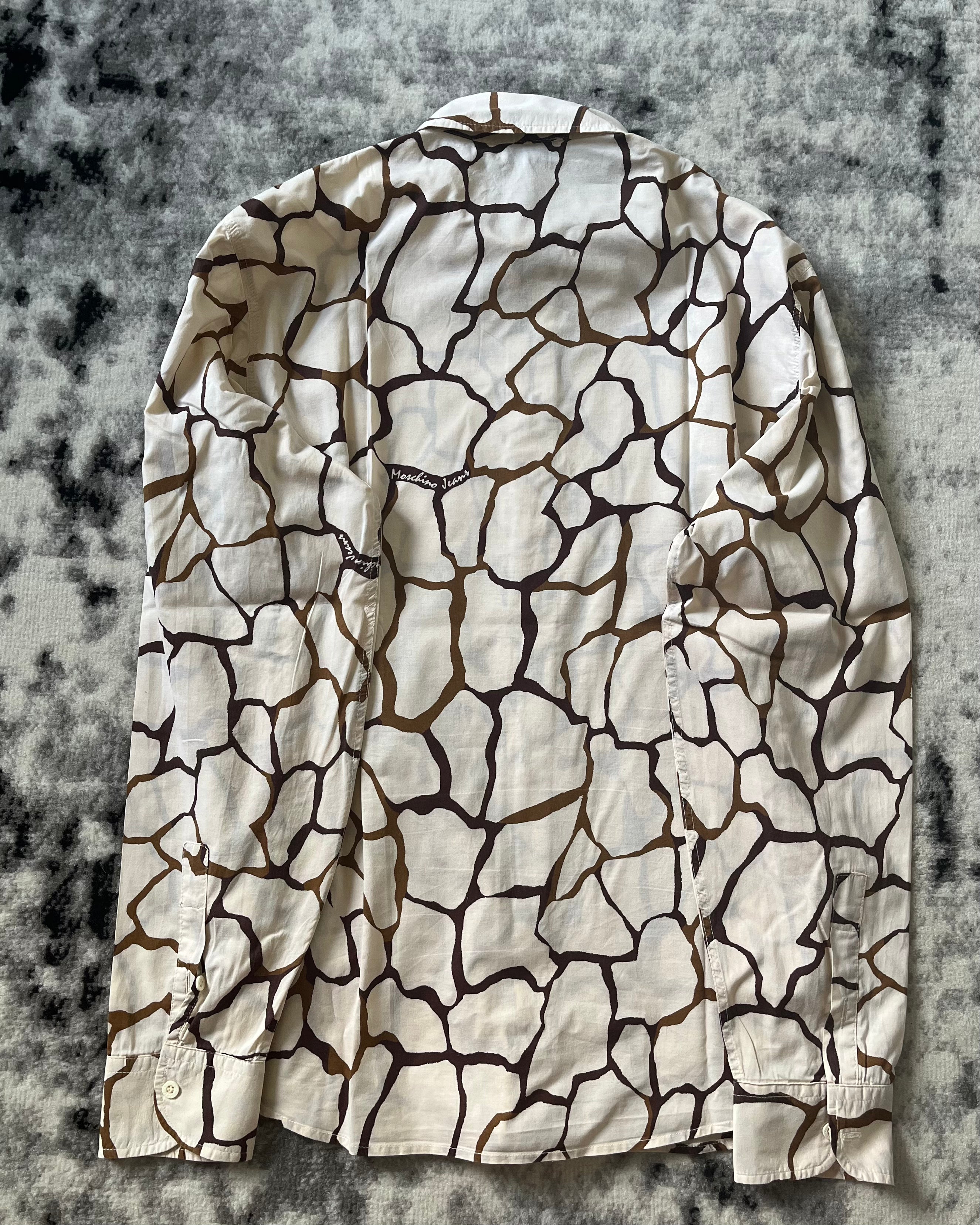 00s モスキーノ 気まぐれシック デコンストラクション シャツ (L)