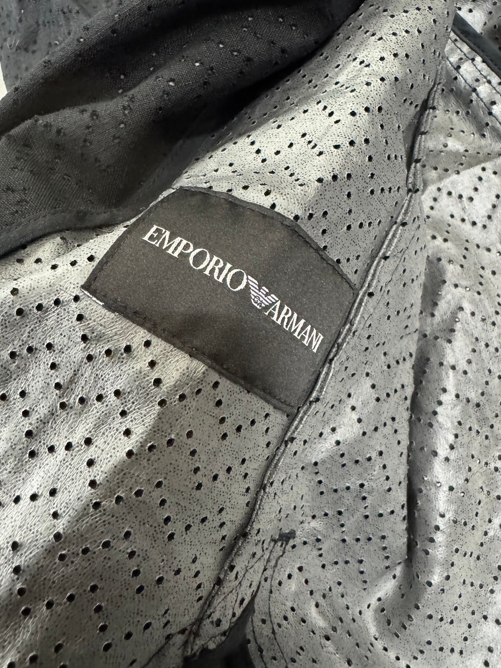 SS2022 Emporio Armani Black Linen Trench Coat (M/L)