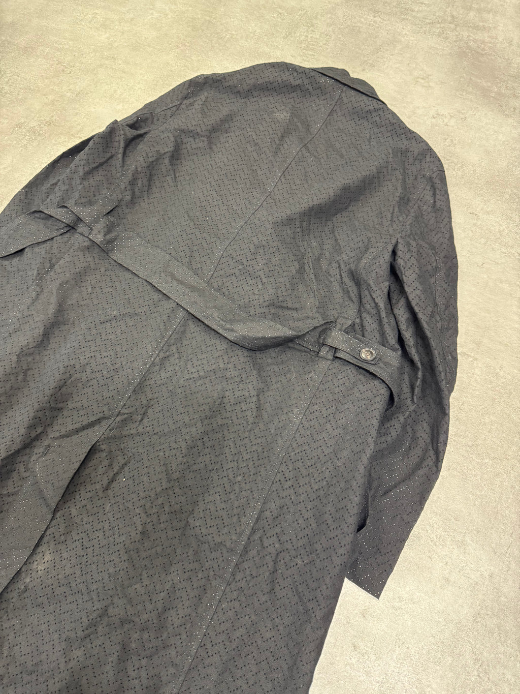 SS2022 Emporio Armani Black Linen Trench Coat (M/L)