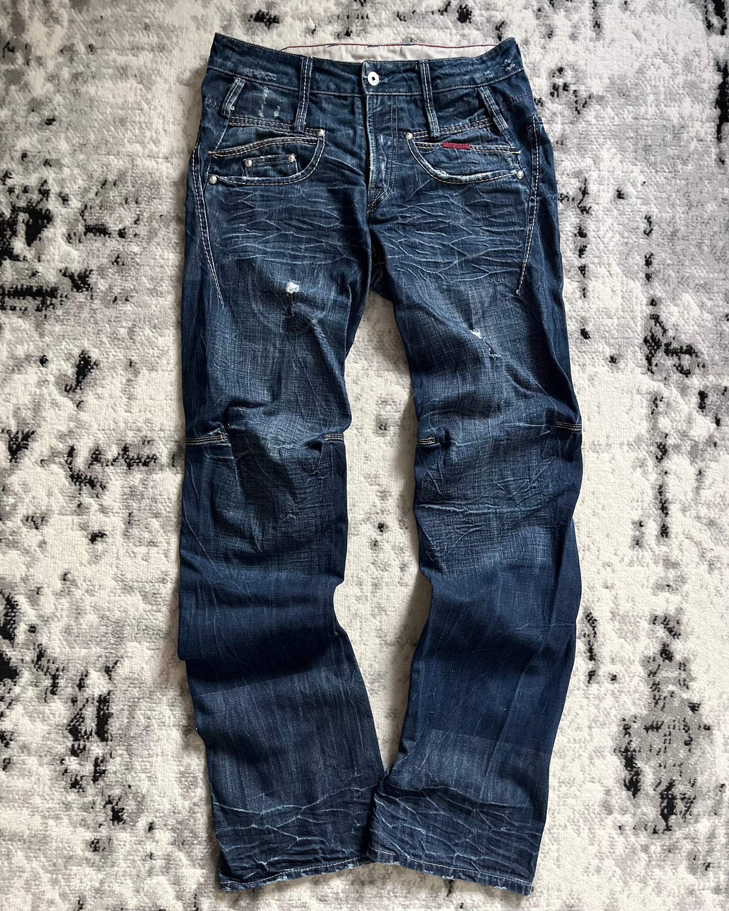 2005 Marithé + François Girbaud Stonewashed Jeans (M)