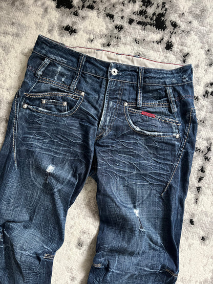 2005 Marithé + François Girbaud Stonewashed Jeans (M)