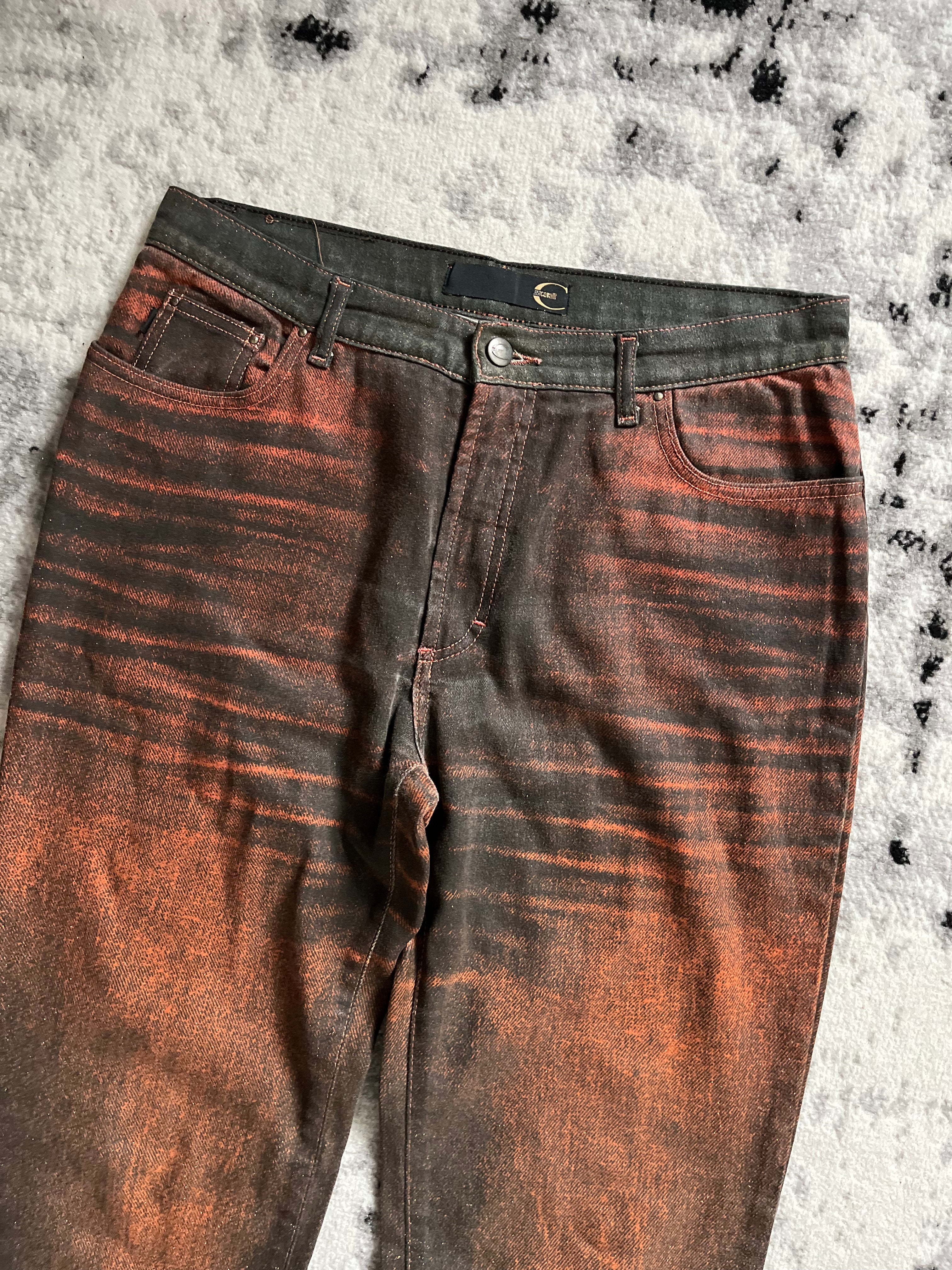 00s Cavalli フェードヒステリックデニムパンツ(M)