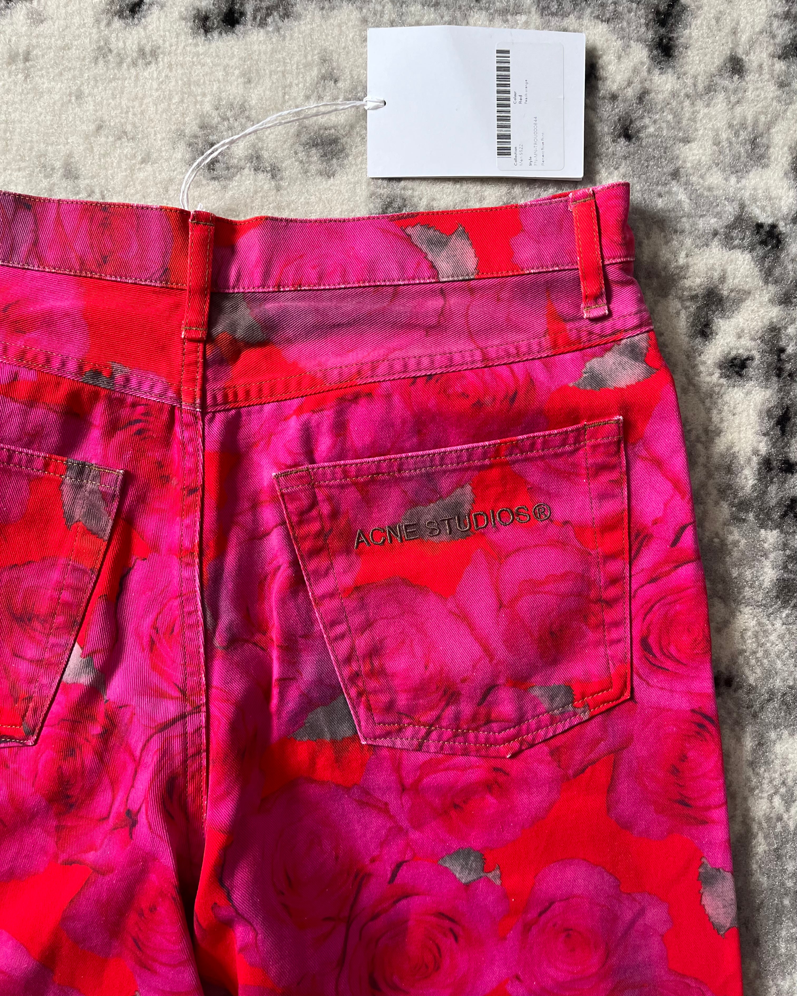 SS22 Acne Studios Artistic Rose Flared Pants (L)