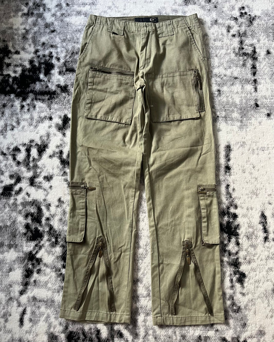 SS2005 Cavalli Olive Military Cargo Pants (S/M)