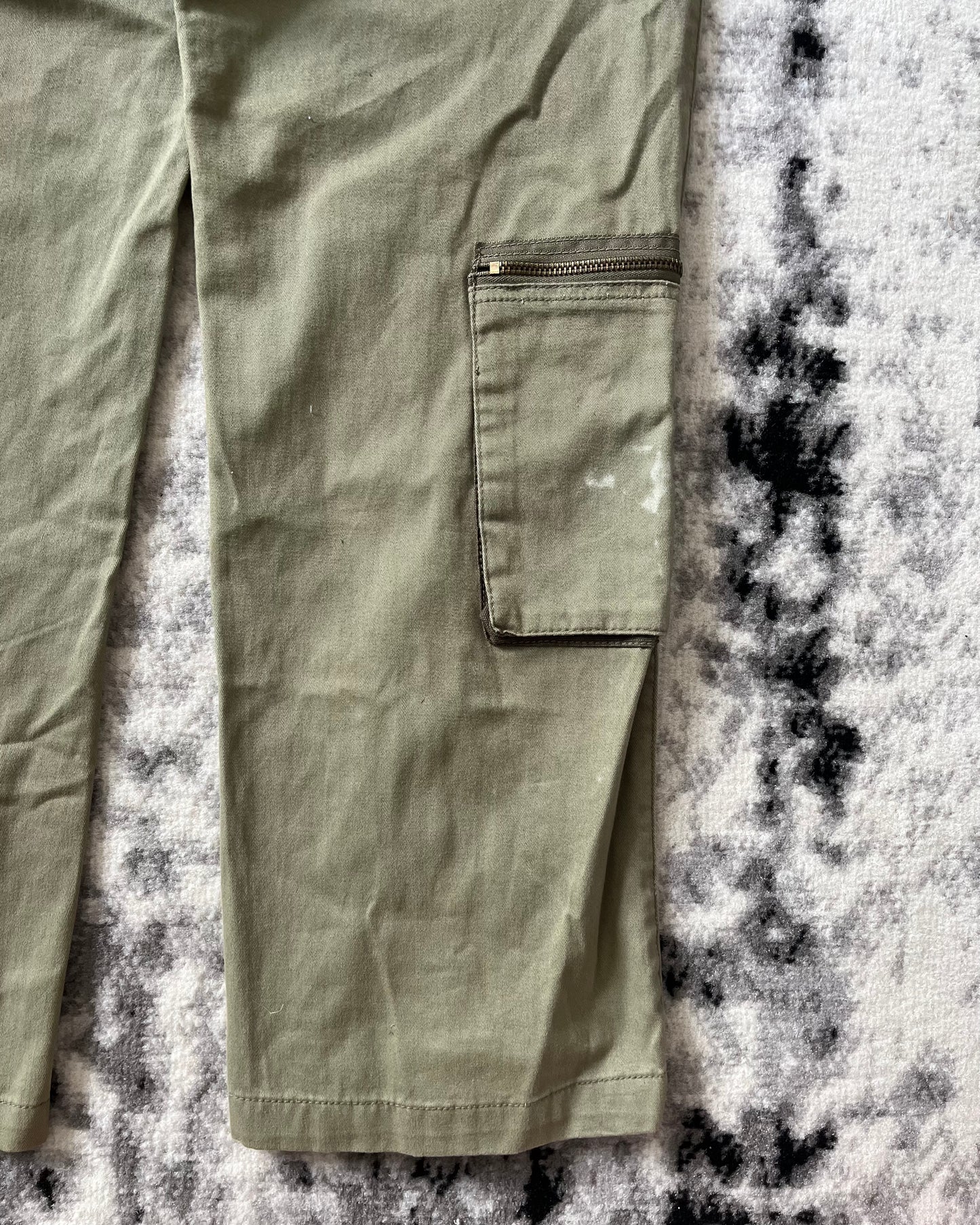 SS2005 Cavalli Olive Military Cargo Pants (S/M)