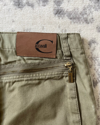 SS2005 Cavalli Olive Military Cargo Pants (S/M)