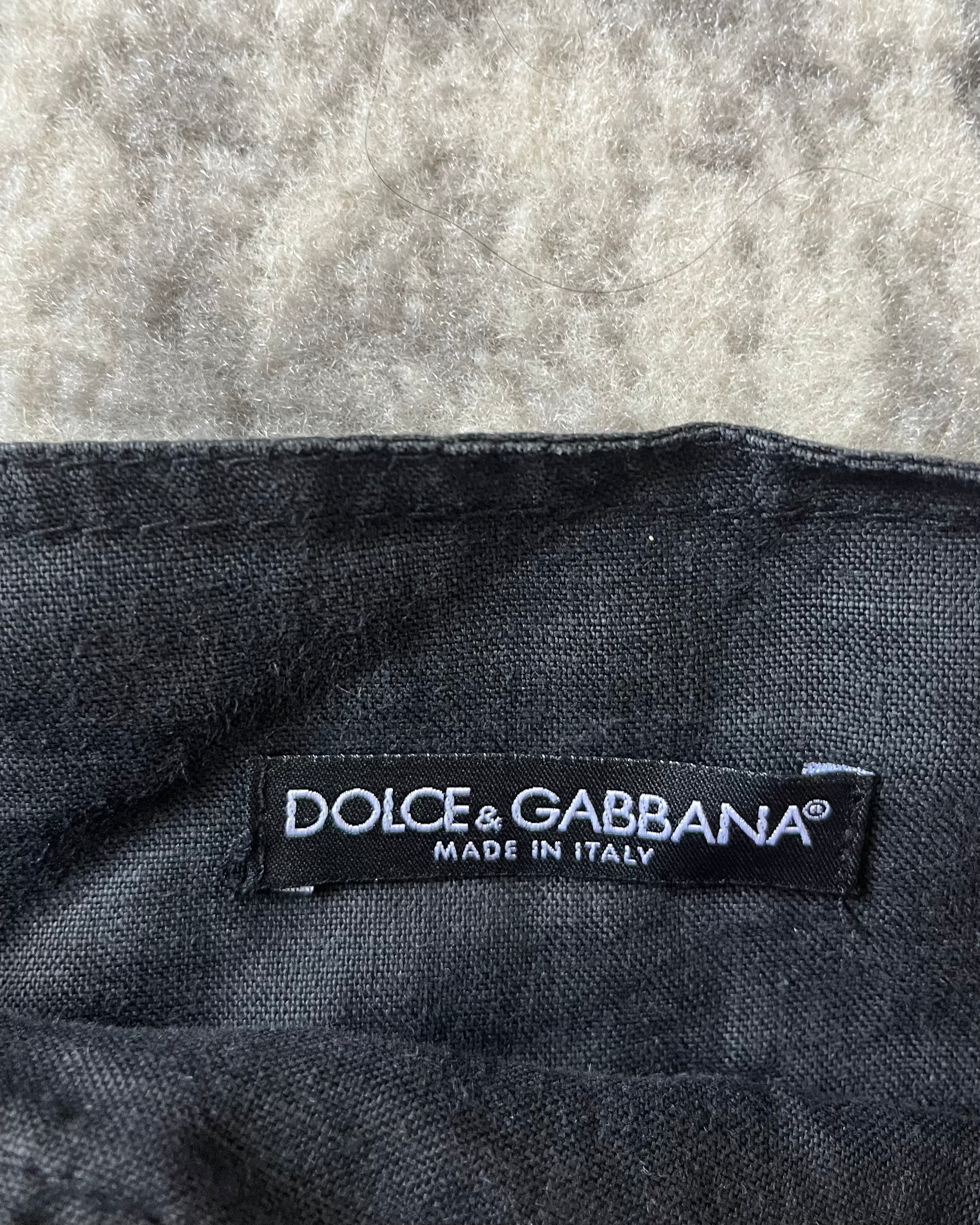 AW2003 Dolce & Gabbana Versatil Black Cargo Skirt