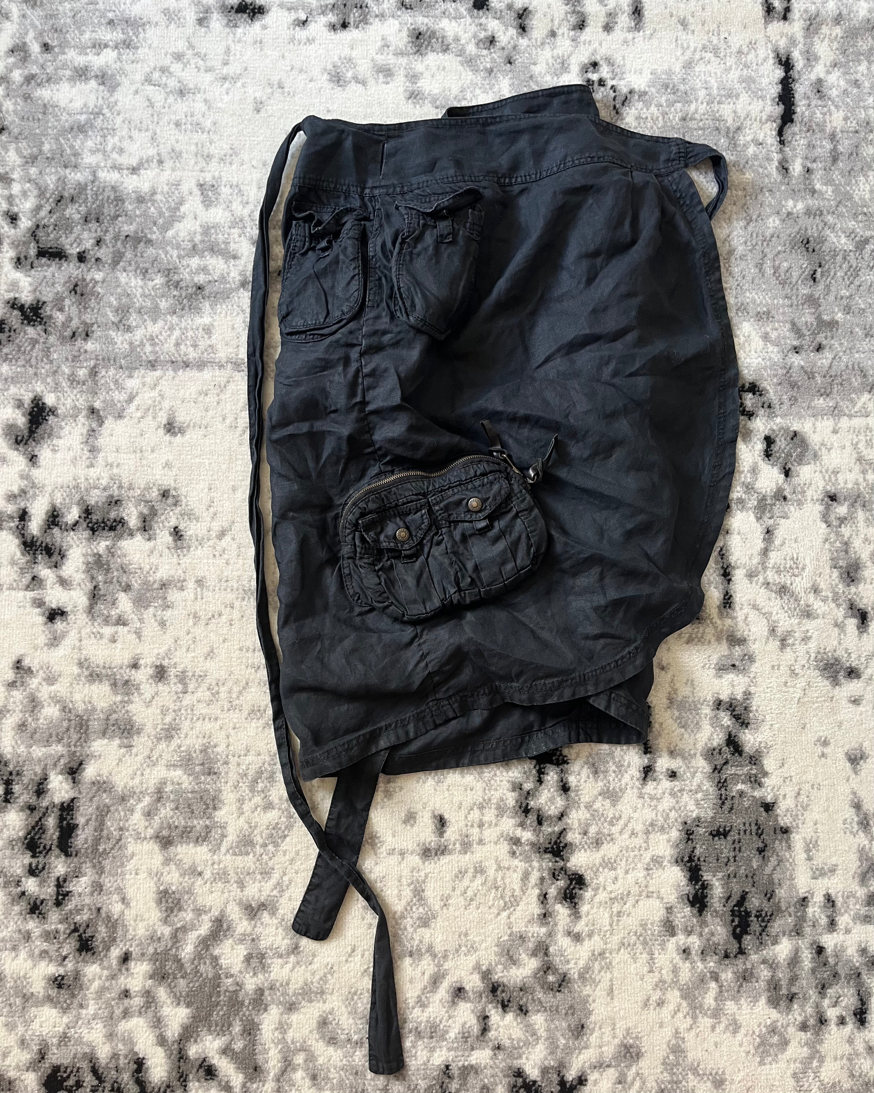 AW2003 Dolce & Gabbana Versatil Black Cargo Skirt