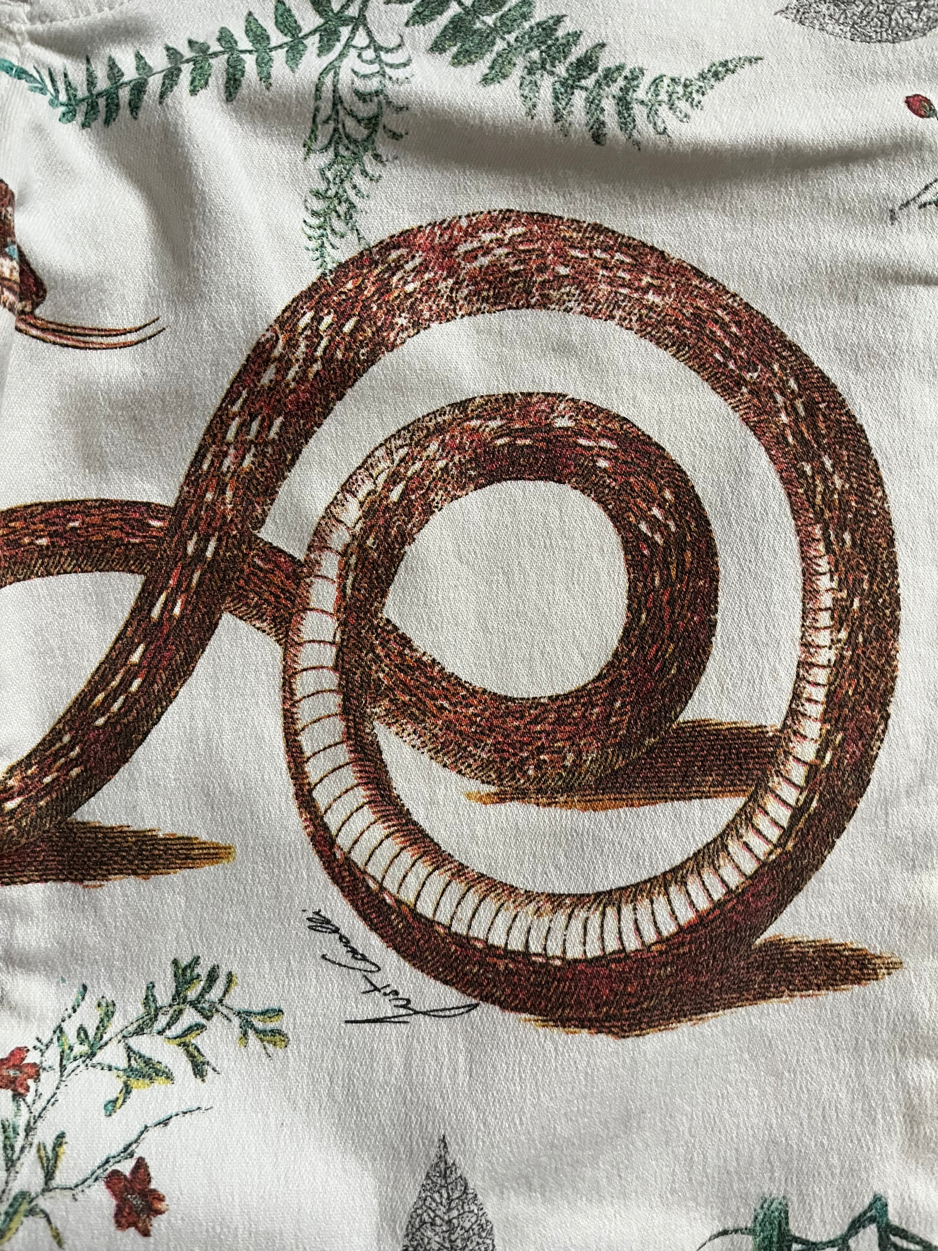 00s Cavalli ホワイト ナチュラル ミステリー パンツ (XS)