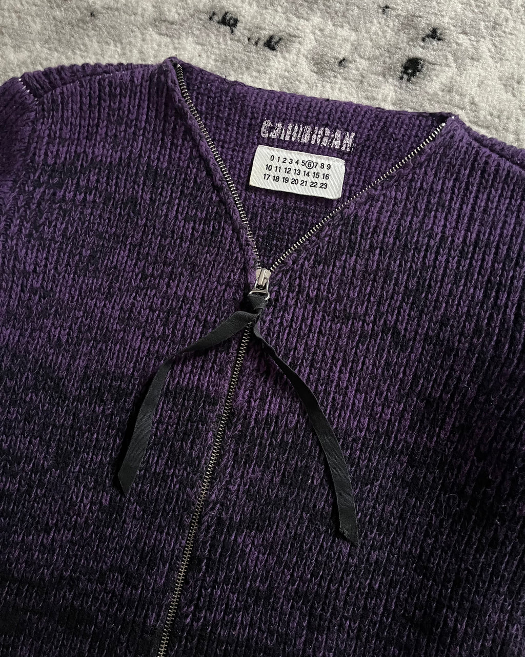 メゾン マルジェラ ネプチューン パープル カーディガン (XS/S)